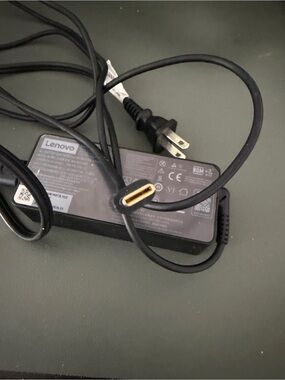 Lenovo Black Laptop USB-C Wall Charger